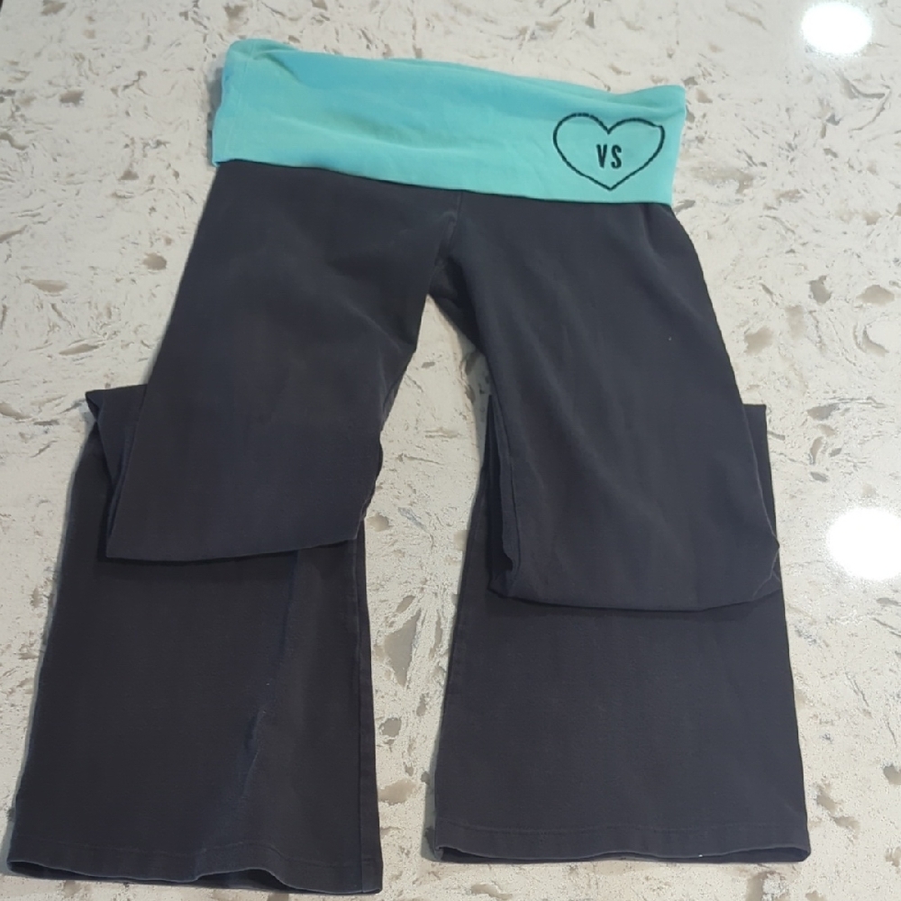 Victoria's Secret Black and Teal Pants